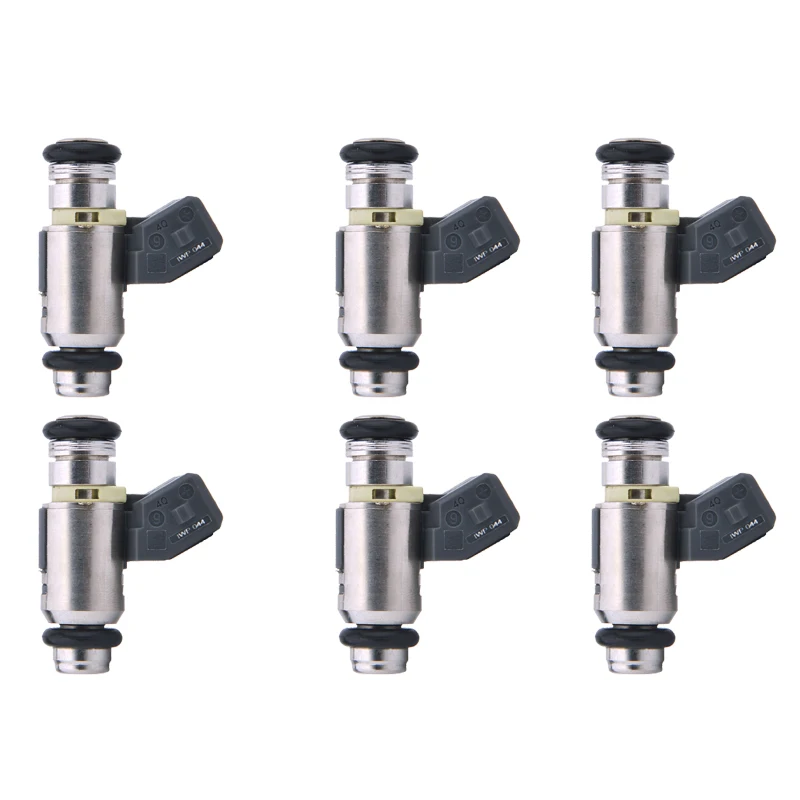 6x Fuel Injector IWP-044 For VW Gol Pariti Santana Saveiro 1.6 1.8 Car Engine Nozzle Injectors Fuel Injection Flow Matched Kit