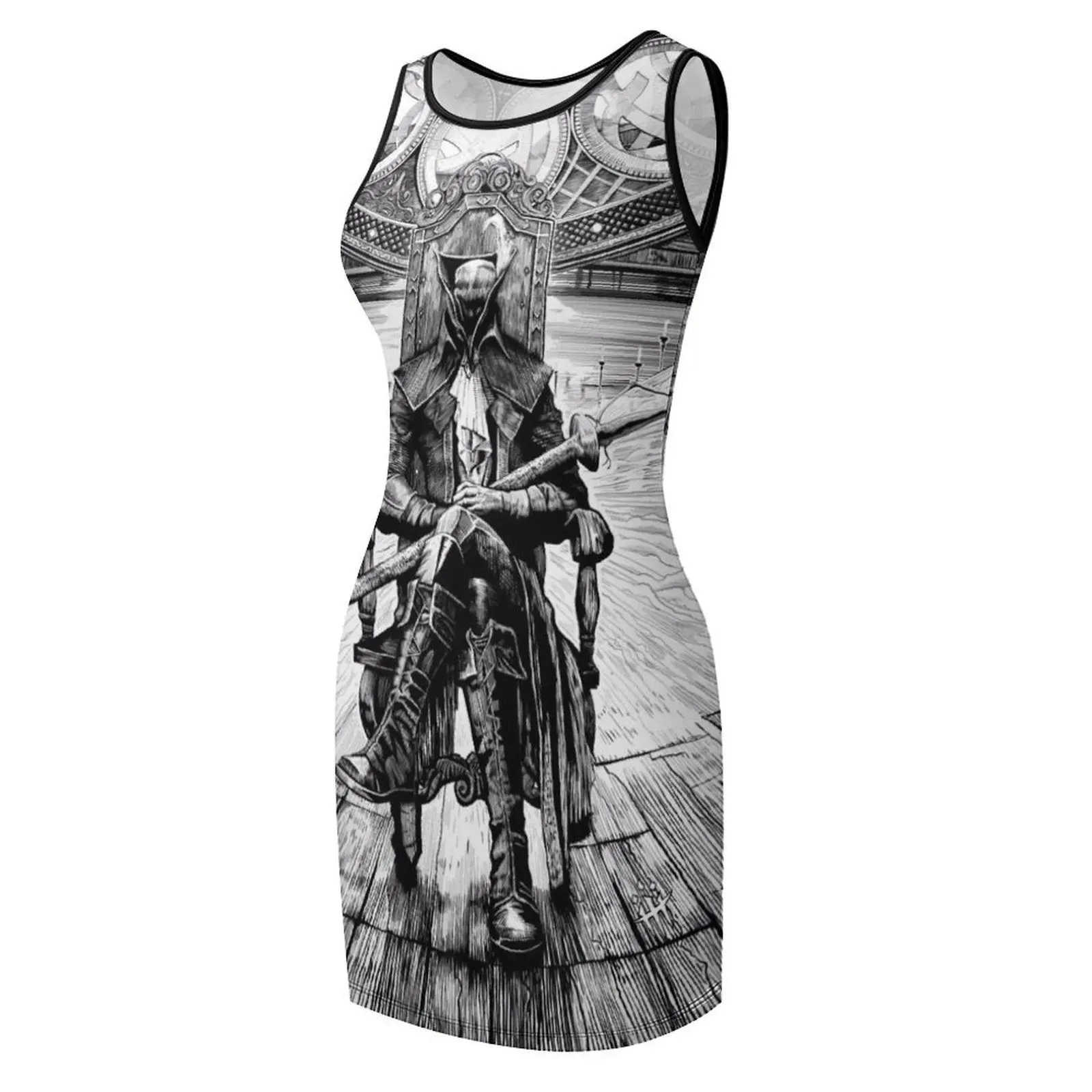 فستان سيدة ماريا بدون أكمام فستان حفلات أنيق للنساء 2025 فساتين نسائية صيف 2025 فستان نسائي #4