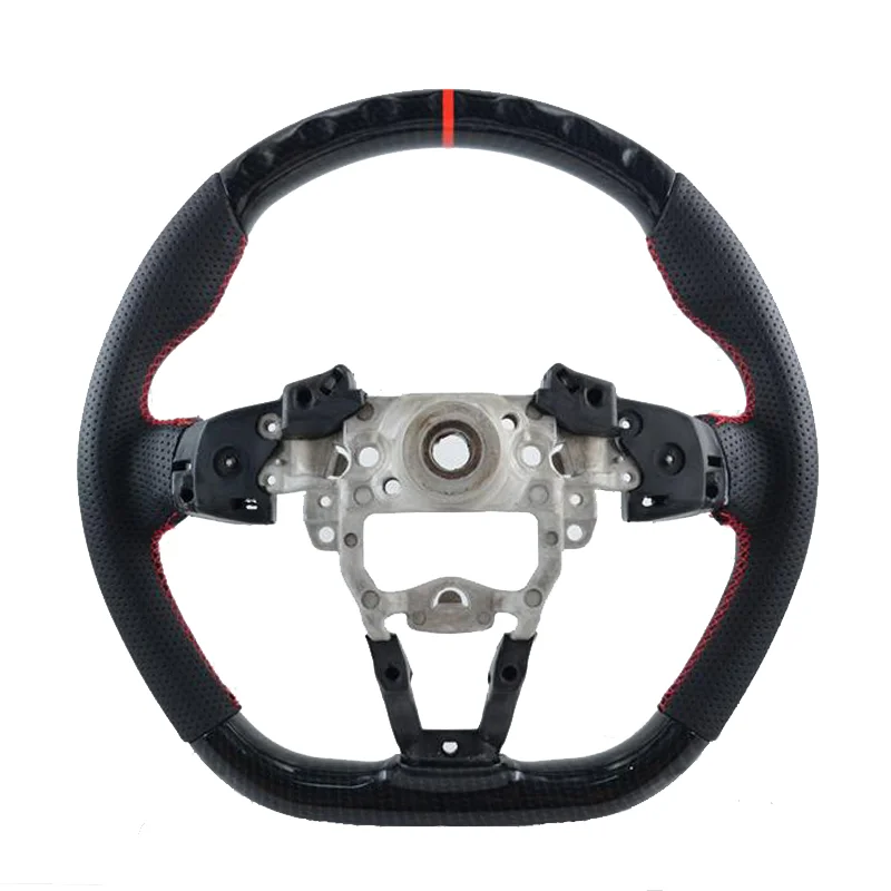 Carbon Fiber Steering Wheel For Mazda MX-5 MX5 USA Version 2015-2024 Perforated Leather Racing Steering Wheel