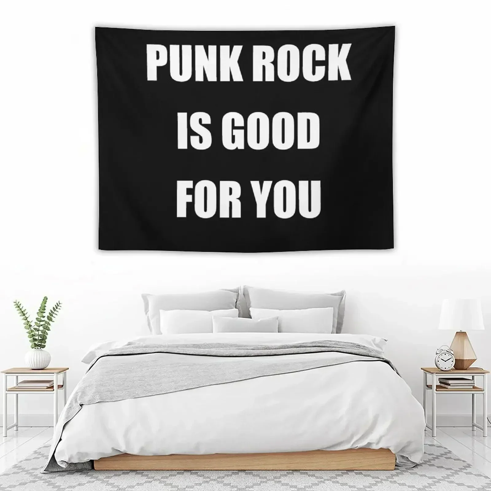 

Punk rock is good for you Tapestry Bedroom Decoration Aesthetic Room Decors Wall Decoration Items Tapestry