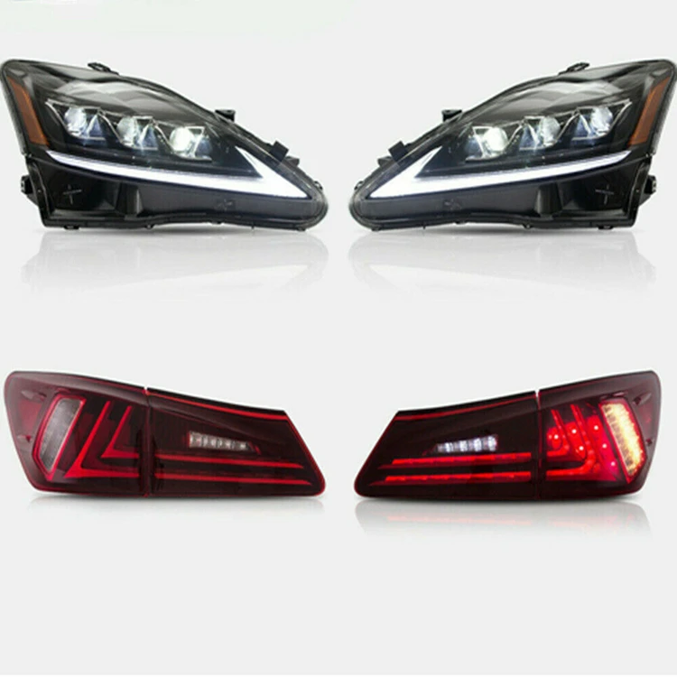 

LED Headlights Amber and Red Tail Lights Fit for LEXUS IS250 350 ISF 2006-2012