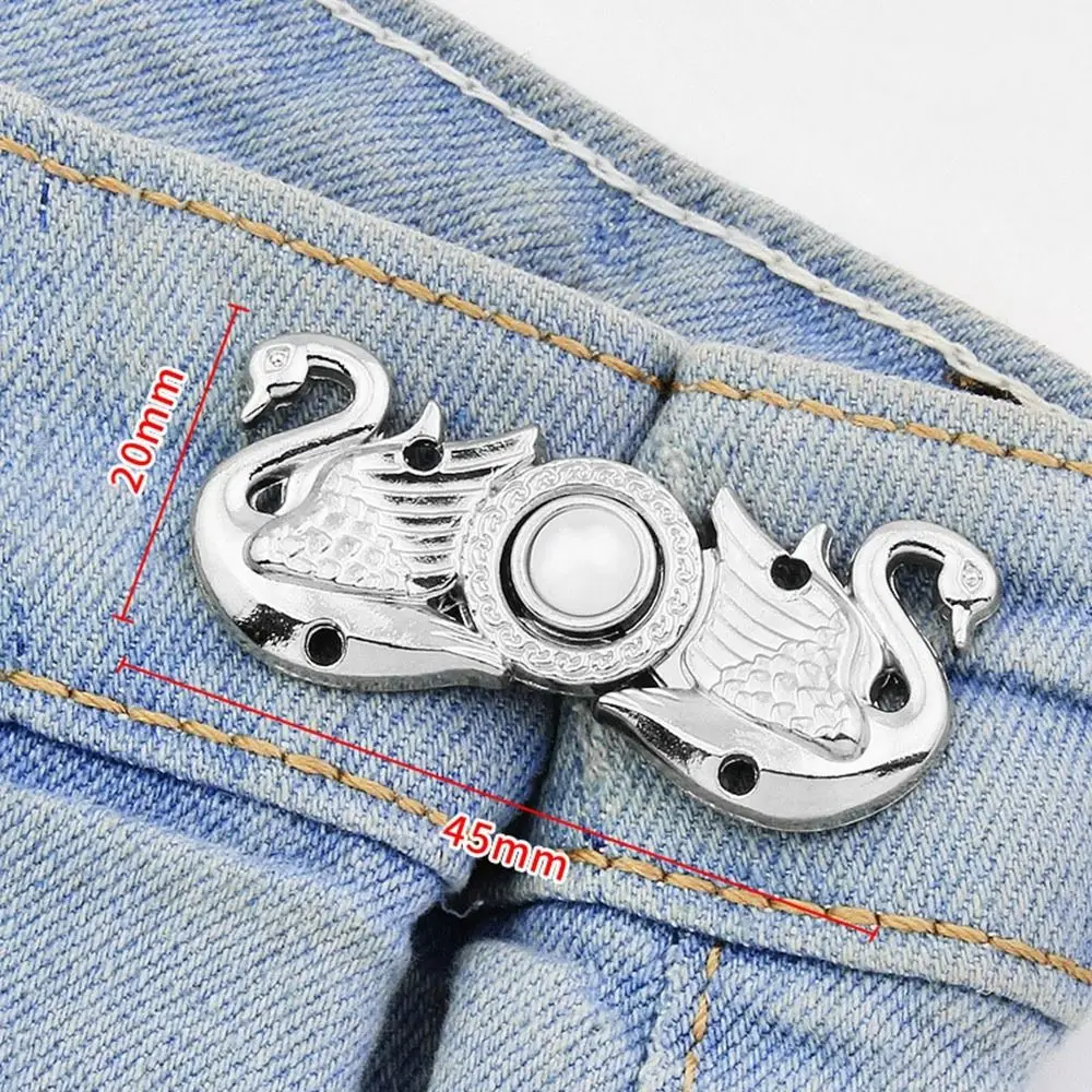 

Clothing Accessories Waist Closing Button Jeans Ornaments Removable Tighten Waist Button Metal Pins Detachable Waist Clip Women