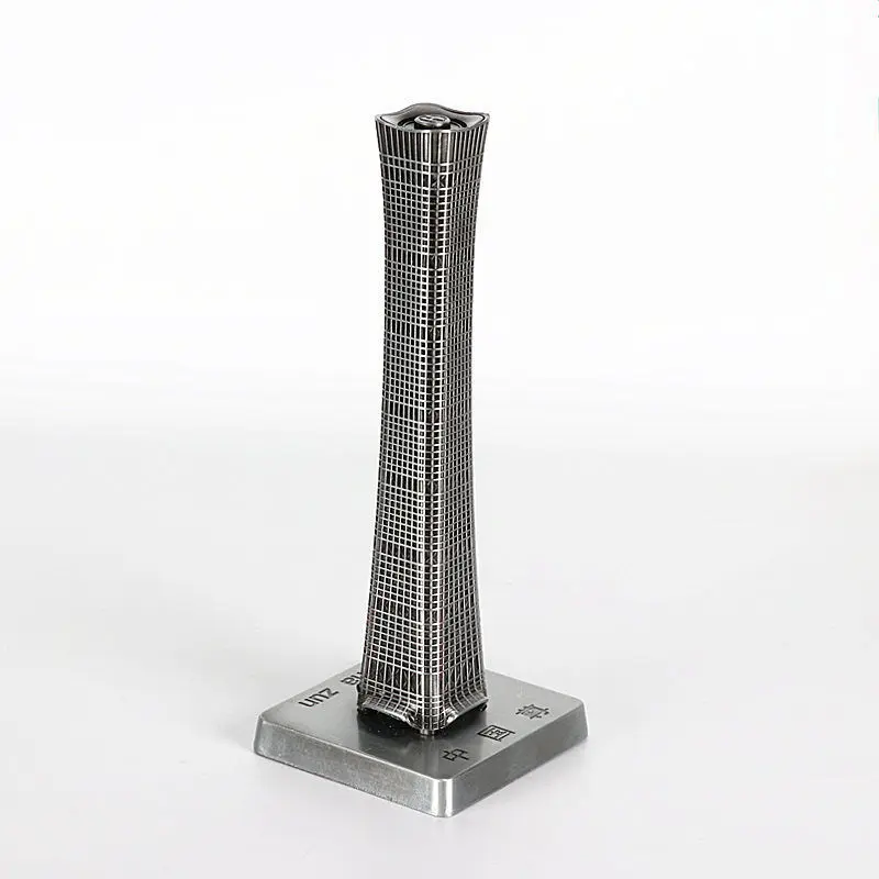 CITIC Tower‌ Models Home Decorations and Ornaments China Travel Souvenirs Figurines Beijing Building Metal House Model