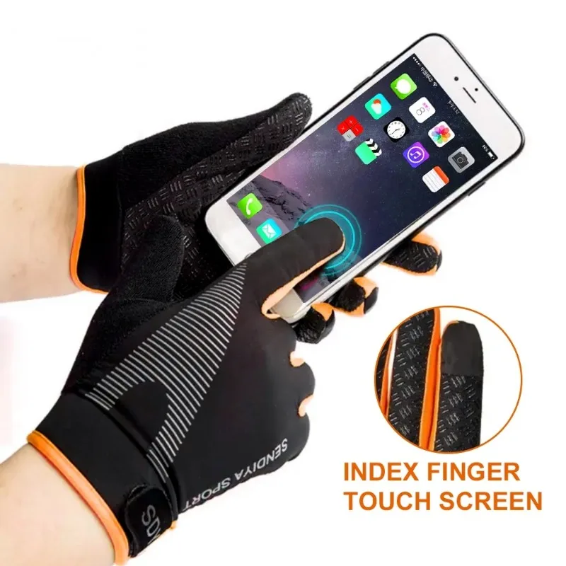 Anti-Slip Cycling Gloves TouchScreen Bike Gloves Outdoor Winter Thermal Warm Cycling Gloves Full Finger Bicycle Ski Sport Gloves