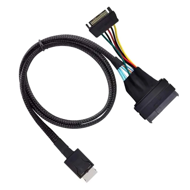 Convenient and Quality SFF8611 Male to SFF8639 Female SSD Cable Wire for PC Upgrades Computer Accessory 75cm/29.53in Dropship