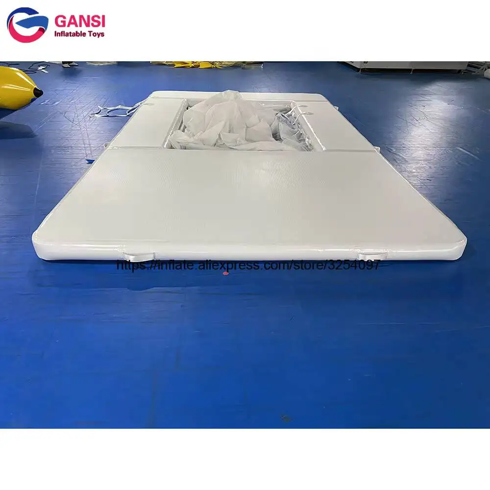 

Материал DWF надувной Океанский бассейн для яхты надувная водная платформа док для бассейна