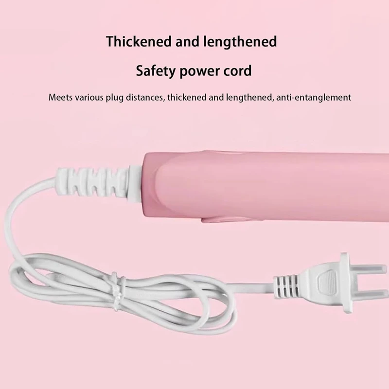 2-In-1 Hair Straightener & Curler Mini Hair Curler Design For Short Hair Mini Dual Purpose Curling Iron US Plug