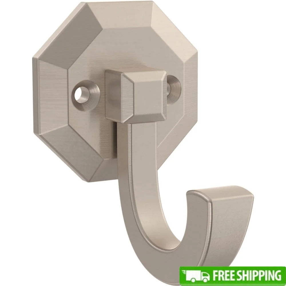 

Атласный никель, сверхмощные 1-зубые полотенца с крючками, халаты, сумки, пальто, шапки, идеальная ванная комната, спальня, декор для гостиной