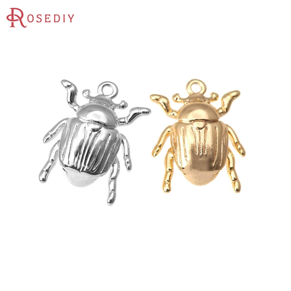 

6PCS 15x12MM 18K Gold Color Brass Insect Charms Pendants High Quality Diy Necklace Earrings Charms Jewelry Making Accessories