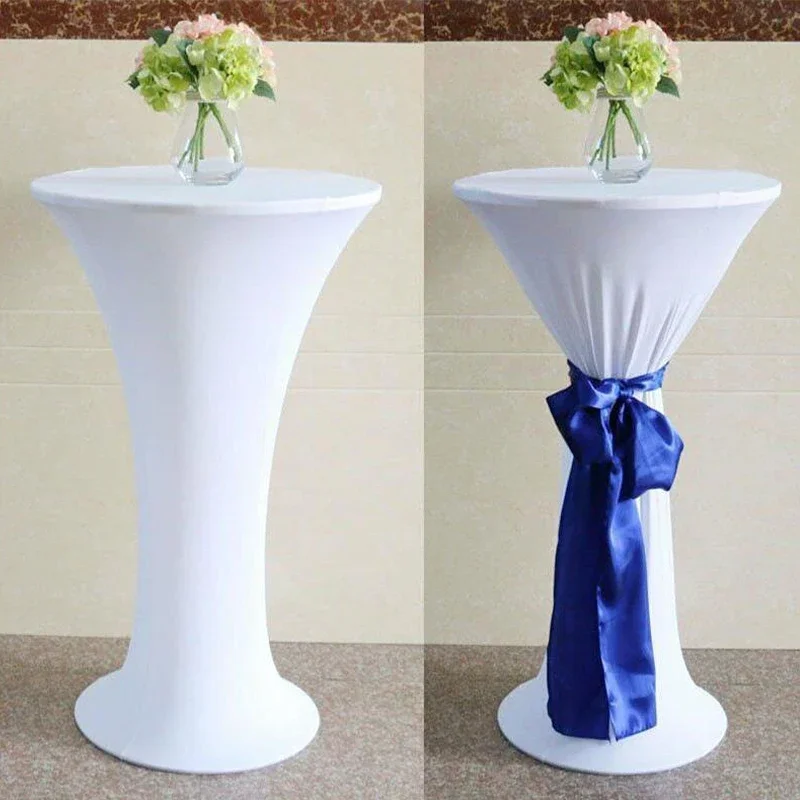 

Обложка для коктейльного стола, эластичная ткань из спандекса для стола, для бара, отеля, столовой, банкета, свадьбы, 60/70/80x110 см