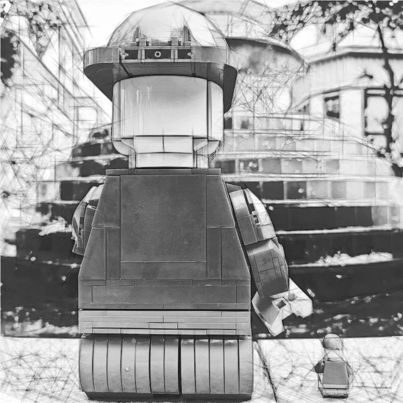 Nieuw Met Koffer Opgeschaald Groot Karakter Model Bouwstenen Montage Bricks Speelgoed Voor Kind Chrismas Geschenken Compatibel 40649