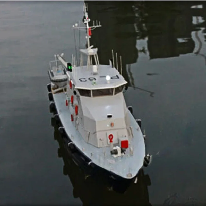 1/30 RC Coast Guard Ship Model Finished Electric Remote Control Ship Model Toy Hong Kong Marine Police Ship Model