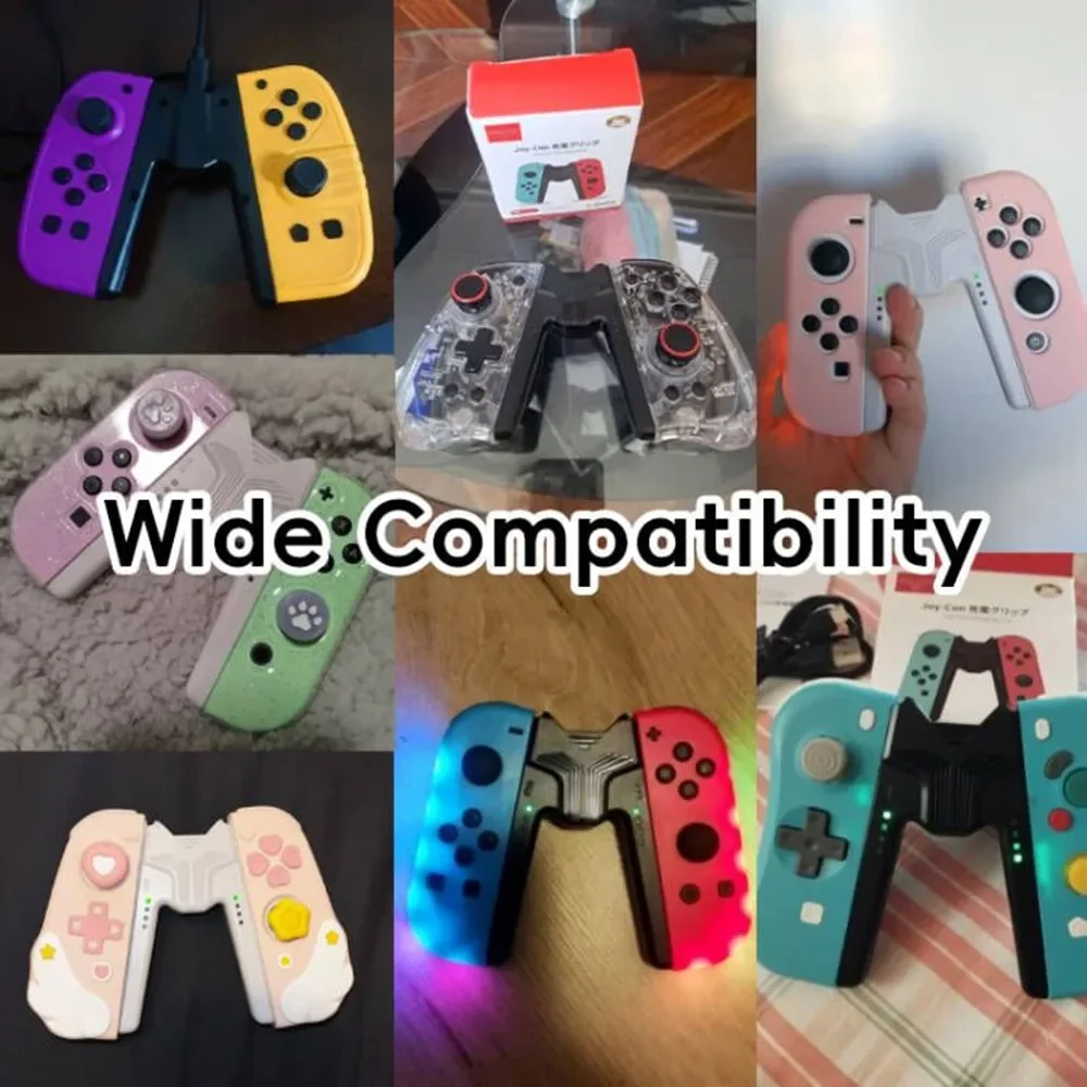 Impugnatura di ricarica per supporto Joycon per caricabatterie Controller Nintendo Switch per Jon Con Nintendo Switch accessori Oled