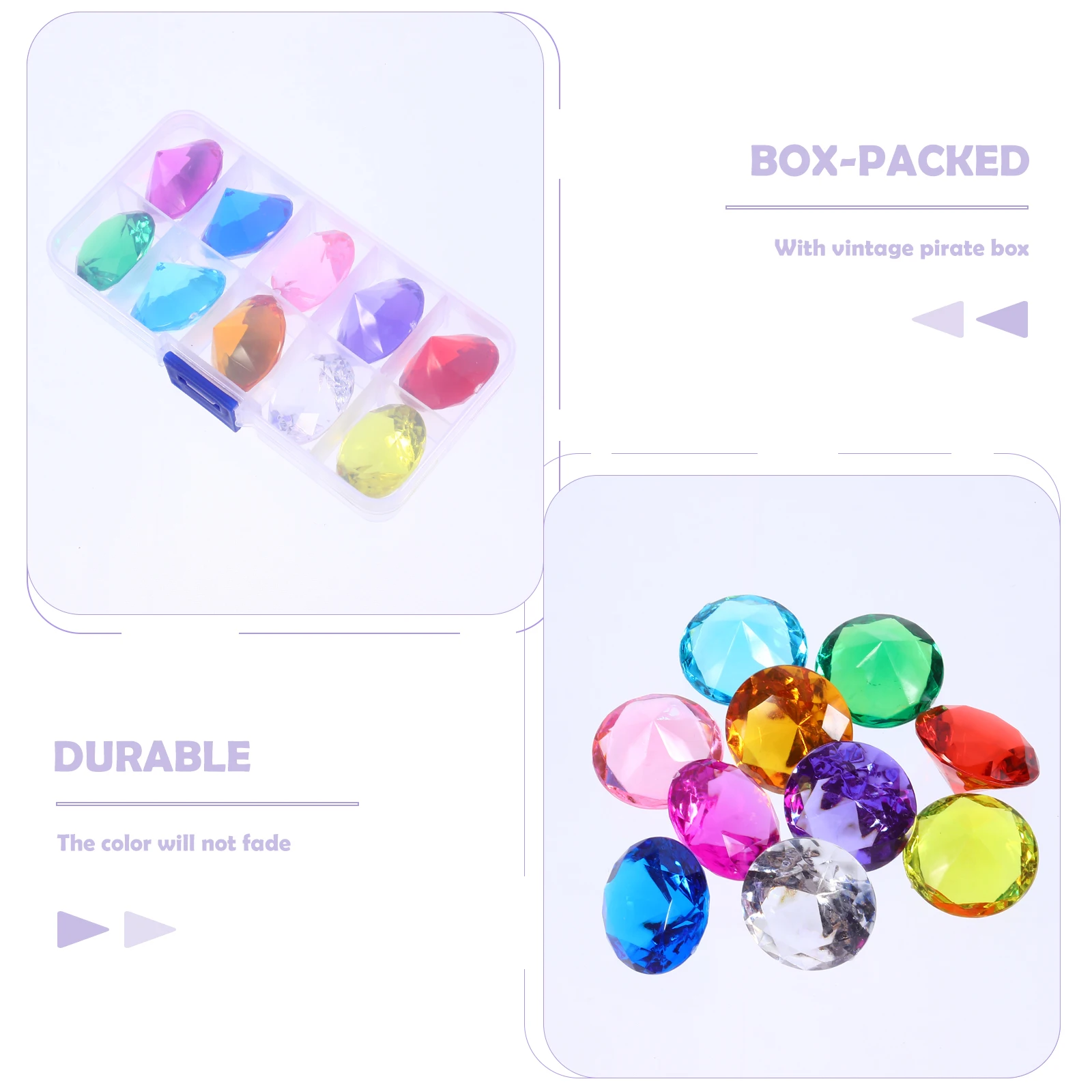 10 stuks acryl edelstenen DIY accessoires kleurrijk lichtgewicht veilig voor meisjes kinderen zomer strand zwembad handwerk edelstenen speelgoed