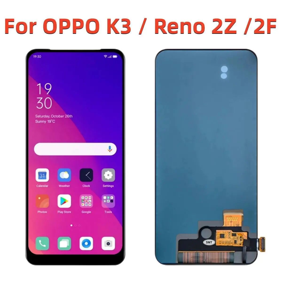 100% Tested For OPPO K3 LCD Display Touch Screen Digitizer Assembly Replacement For Oppo Reno 2Z 2F 2 F Display