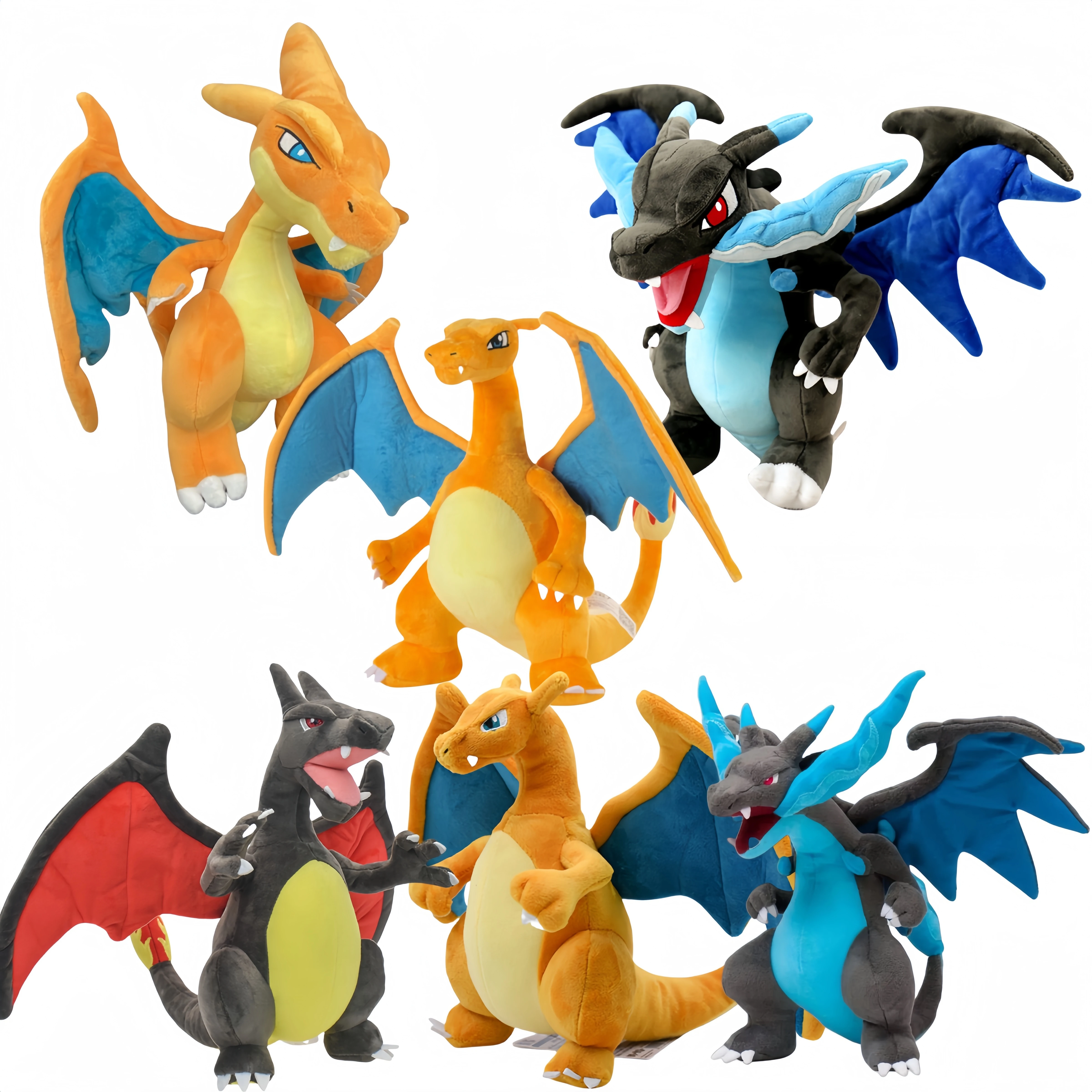 Kawaii Pokemon Charizard Plush Toy Charmender Mega Evolution Charizard XY Stuffed DollHobbies Kid Xmas Gifts