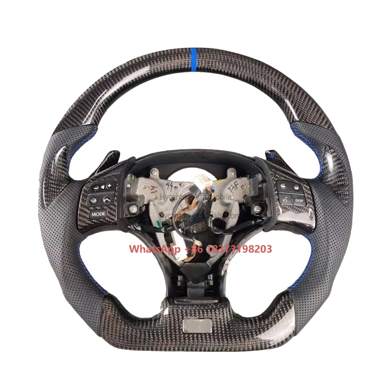 

Fashionable Multi-Color Alignment Mark Carbon Fiber Perforated Leather Steering Wheel for Lexus IS250 Car Steering Wheel