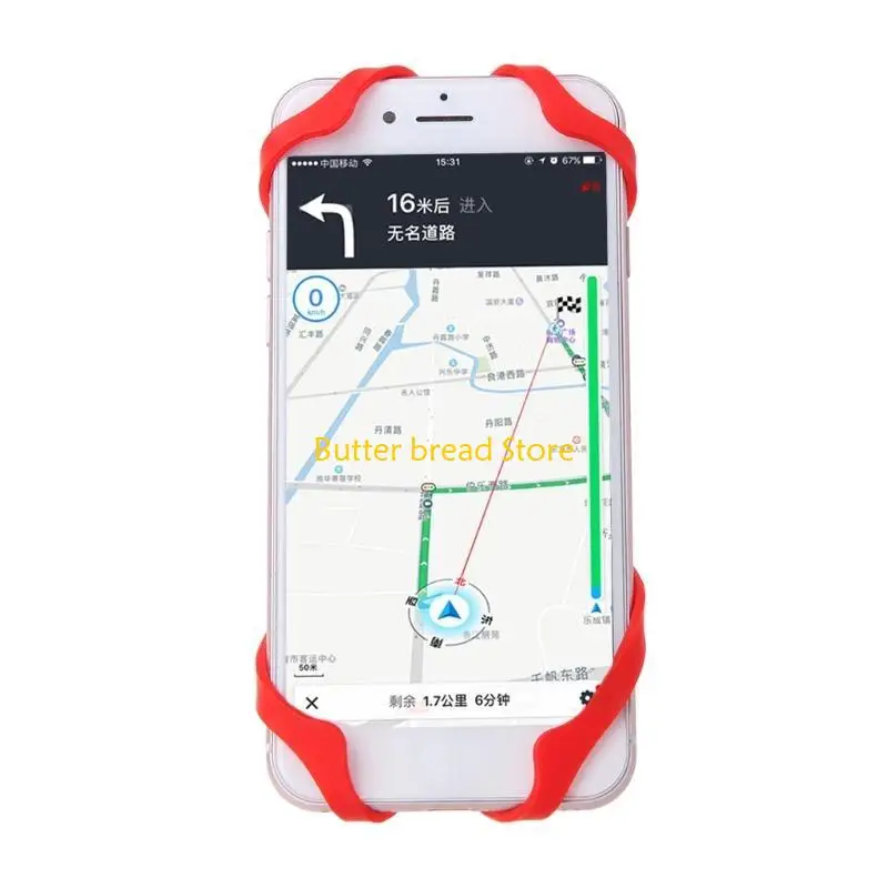 W89C Cellonet Holder Silicone Security Bands Montando o guidão bicicletas motocicleta