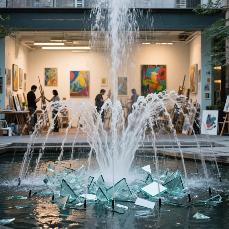 AWS معدات نافورة خارجية صغيرة أسعار الجملة مخصصة الحجر المقاوم للصدأ حديقة الشمسية بحيرة فيلا نوافير العقارات #6