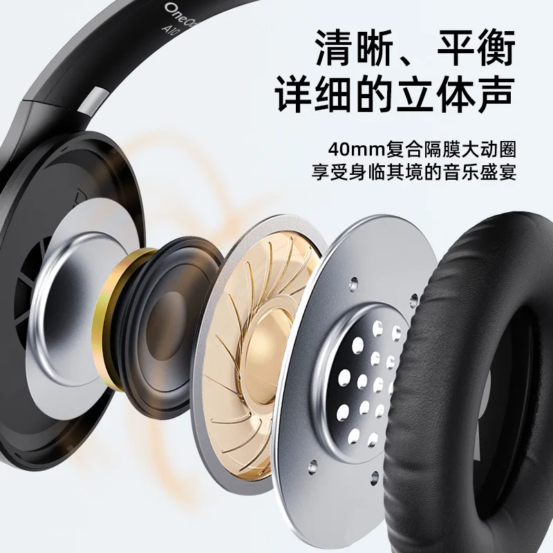 New, wireless, bluetooth, headset, active, noise reduction, headset.