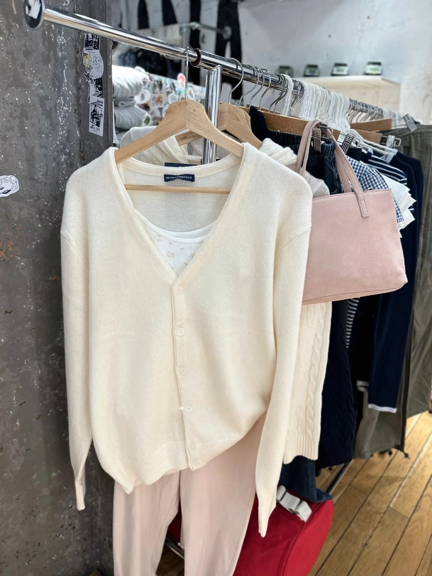 

Женский вязаный открытый кардиган с v-образным вырезом, свободный крой, брендовый BM Old Money Sle, длинный светер, пальто