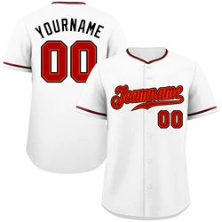 Custom Classic Style Baseball Jersey Printed Letters & Number Practice Sports Shirt for Adults