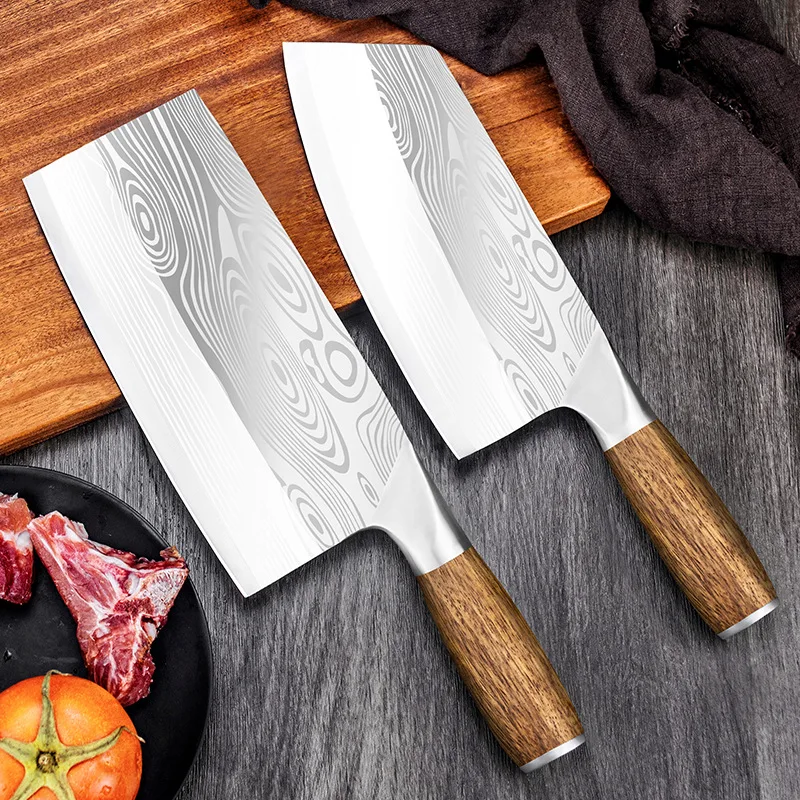 

8inch Kitchen Knife Stainless Steel Chef Knife Set Meat Chopping Cleaver Slicing Vegetables Chinese Chef Knife With Gift Box