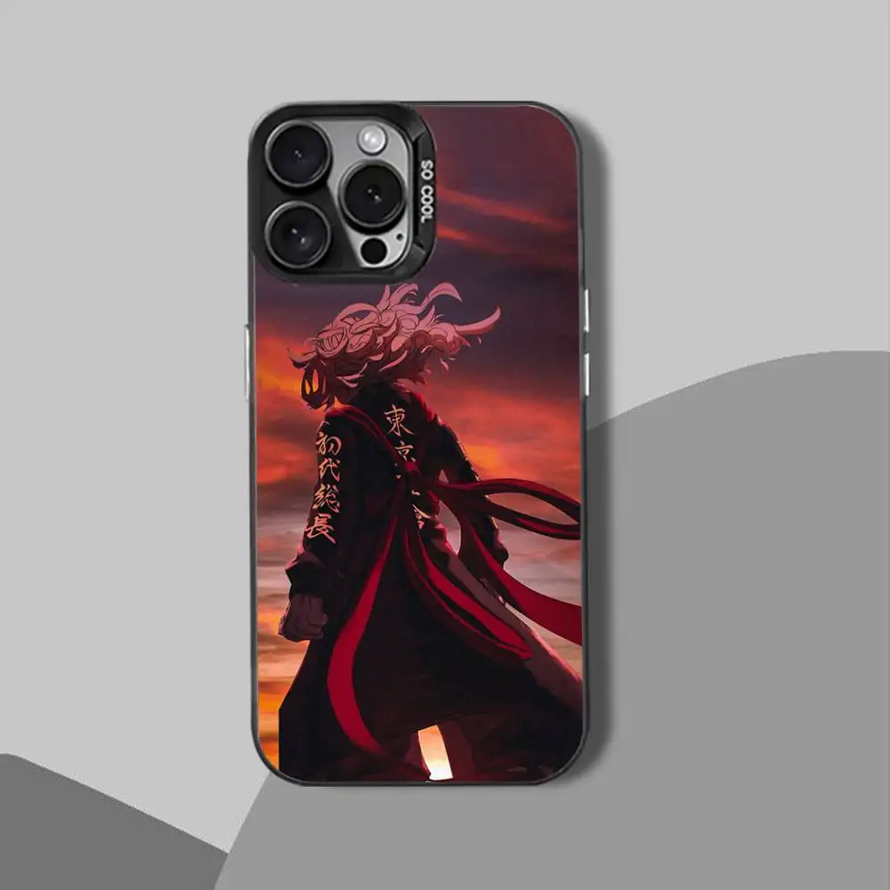 Coque de téléphone Anime Tokyo r-revengers-es pour iPhone 15,17,12,14,13,16,11,Mini,Max,Air,Plus,Pro,E, housse de protection noire