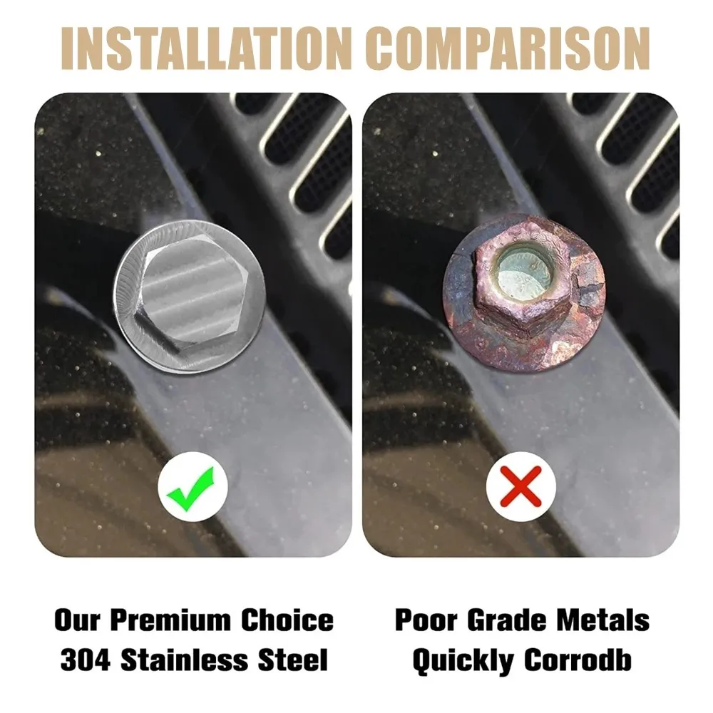 M12x1.25/1.5/1.75 M14x1.5 M16x1.5 M18x1.5 Stainless Steel Magnetic Oil Drain Plug Oil Drain Sump Nut Auto Parts Car Accessories