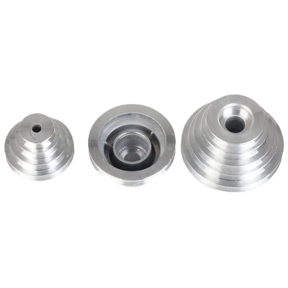 3pcs/Set Pagoda Pulley Wheel Aluminum Transmission Wheel For Benchtop Drill Press Z4116  14mm, 18mm, 21mm, Tool Accessories