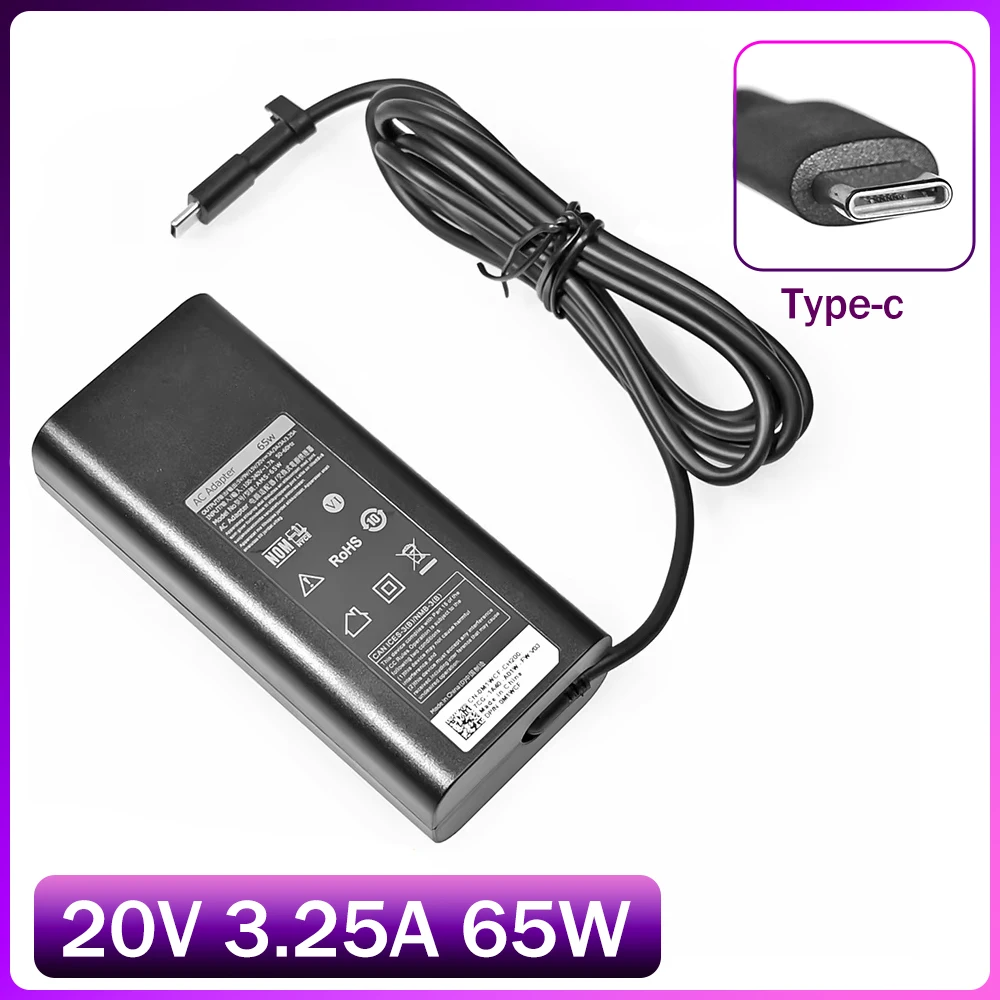 

20V 3.25A 65W USB Type-C AC Laptop Power Adapter Charger For Lenovo Thinkpad X1 Carbon Yoga X270 X280 T580 P51 P52s E480 E470 S2