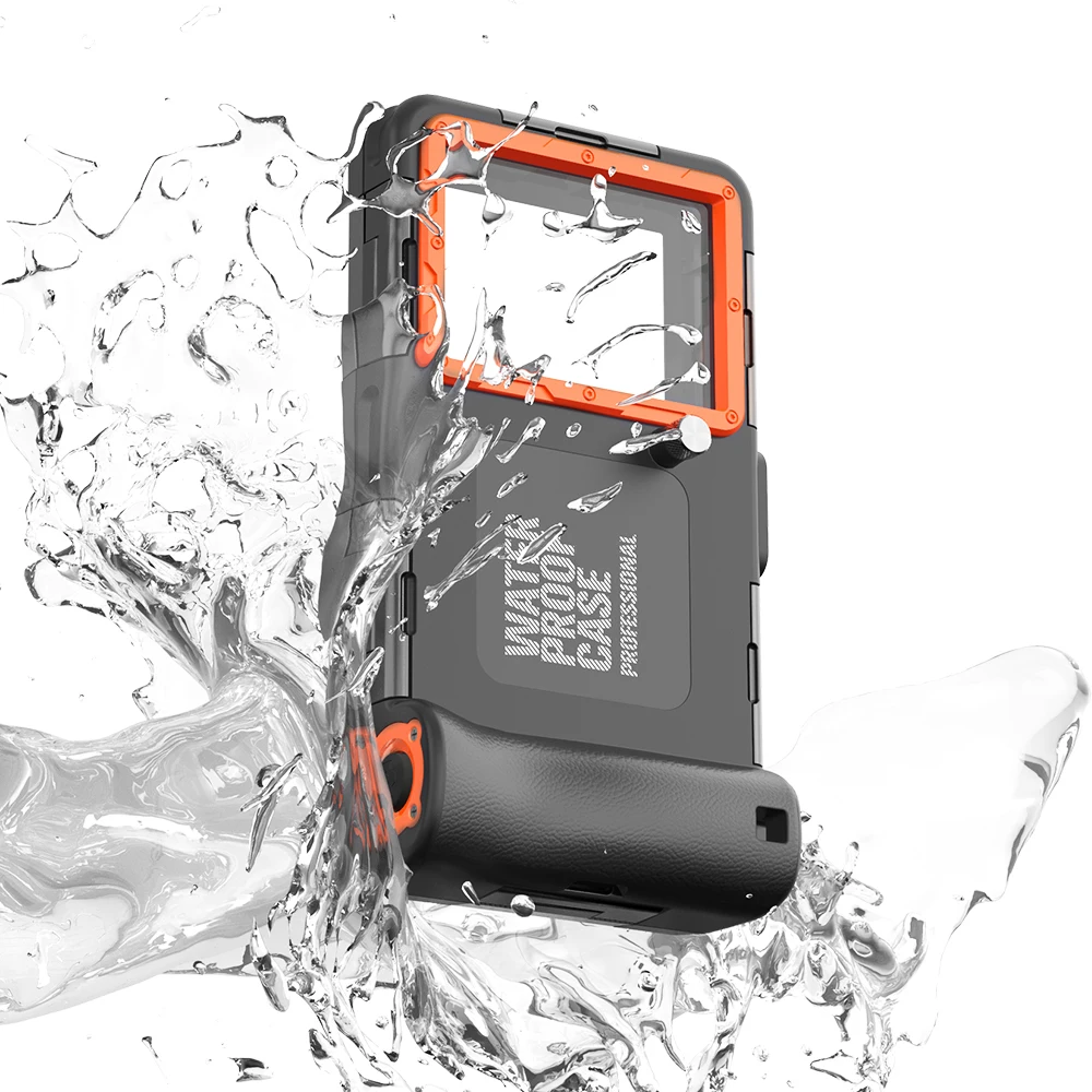 Original SHELLBOX Swimming Diving Case 15 14 13 Mini Pro Max S23 S24 Plus Ultra Waterproof Case Underwater Touch Screen Funda