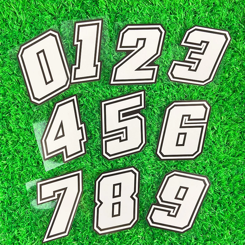 

1 шт. 0123456789 Водостойкие лазерные наклейки с номером мотоцикла для переднего лобового стекла мотоцикла, топливного бака, кузова, окна автомобиля, виниловые наклейки