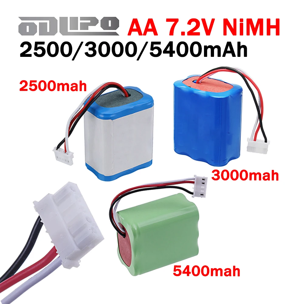 Upgrade 2500/3000/5400mah 7.2V NI-MH Battery for iRobot Braava 380T 380 390T and Mint 5200 5200B 5200C Vacuum Cleaner