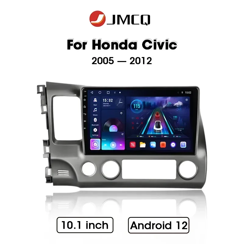 

JMCQ 10.1" Car Radio For Honda Civic 2005 - 2012 Android 12 Wireless Carplay Multimidia Video Player Navigation Head Unit Stereo