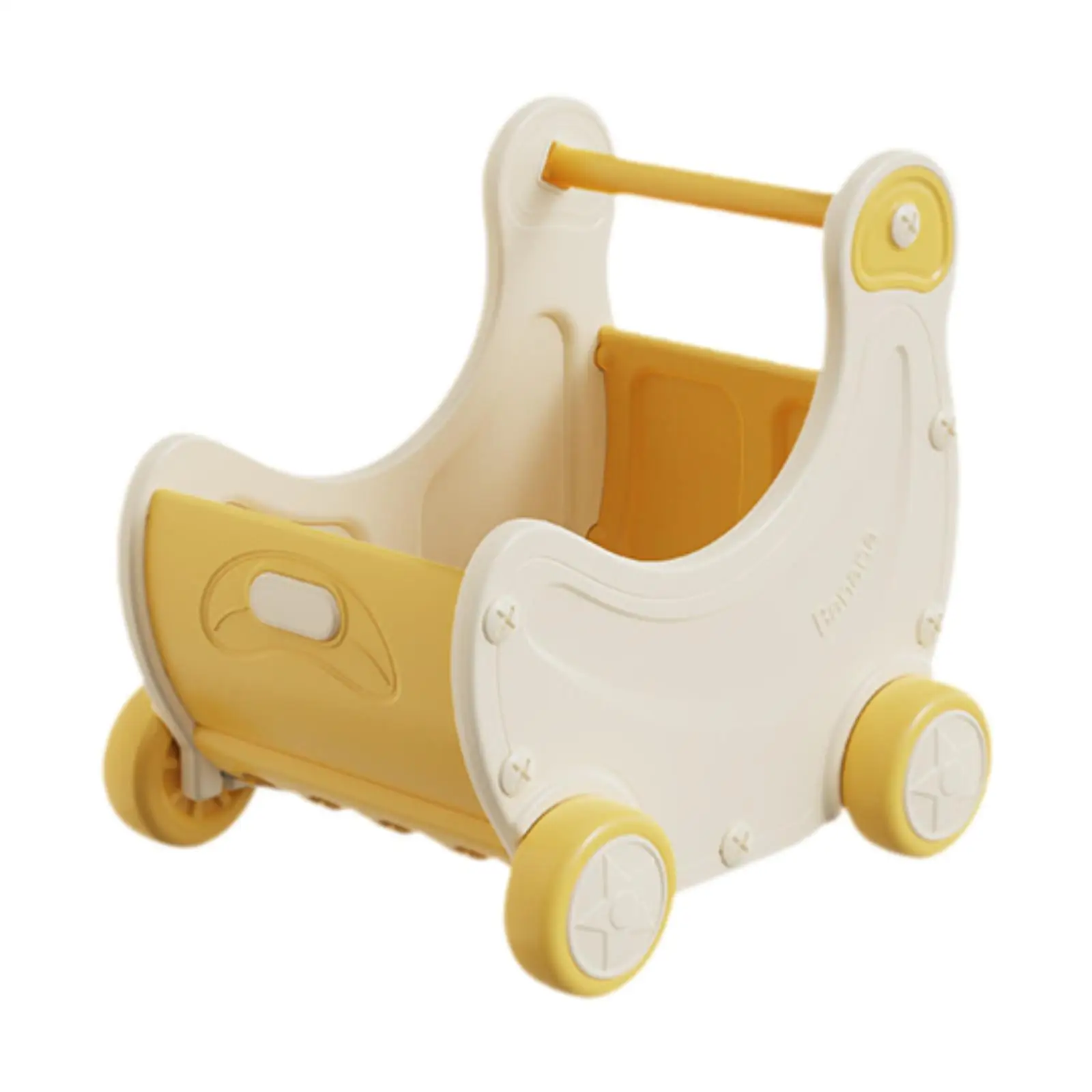 Kinder-Einkaufswagen-Spielzeug, Einkaufswagen-Spielzeug, vorgebenes Essenszubehör, Rollenspiel-Supermarkt-Trolley, Baby-Trolley