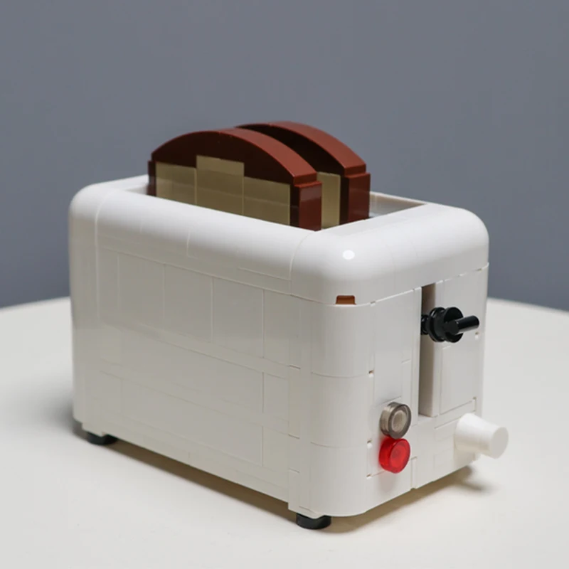 

289PCS MOC Working Toaster Kitchen Appliance Model Modular Building Blocks DIY Creative Assembly Educational Toys Gift