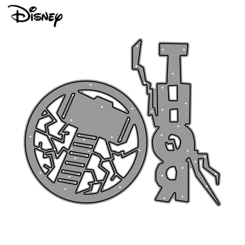 Thor Word Hammer Metal Cutting Dies Marvel's Avengers Mjolnir Die Cuts DIY Scrapbooking Photo Decorative Paper Card Crafts Die