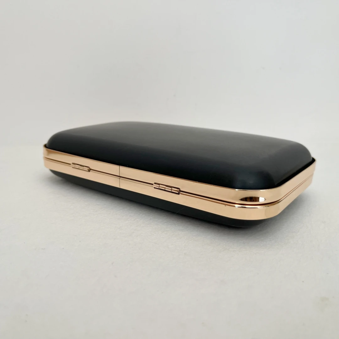 20cm Rectangle Shell Box Bag Clutch Frame Women Purse Frame Chain Clasp Loop Pearl Head Lock Handmade Accessories Materials