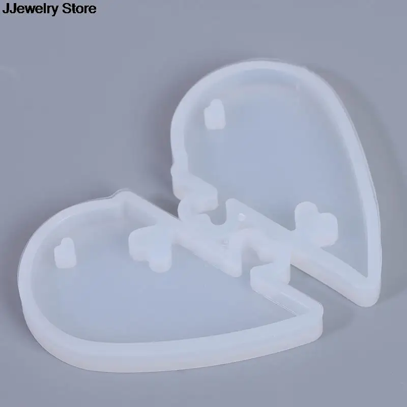 High Quality 1set Silicone Jewelry Liquid  Mold Love Heart Charms Pendant Molds For Making Jewelry Resin