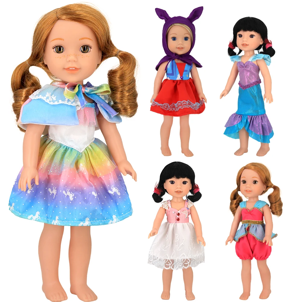 Doll Dress New Fashion Popular Elements For 14.5 Inch Wellie Wisher & 32-34 Cm Paola Reina,Doll Clothes Accessories,Girl's Gifts