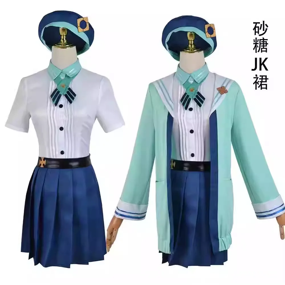 

Cosplay, Genshin Impact Cosplay, Sanda In A JK Uniform, School-style Knight Costume, Alchemy Bottle Cosplay, Female Cosplay.