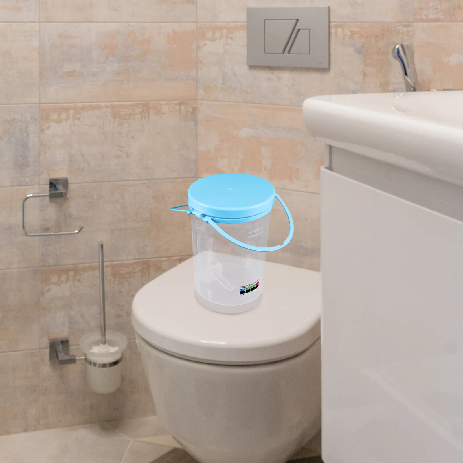 1Set Double Ring Bucket Reusable Household Portable Cleaning Kit Intestinal Detox Convenient Cleaner Tool