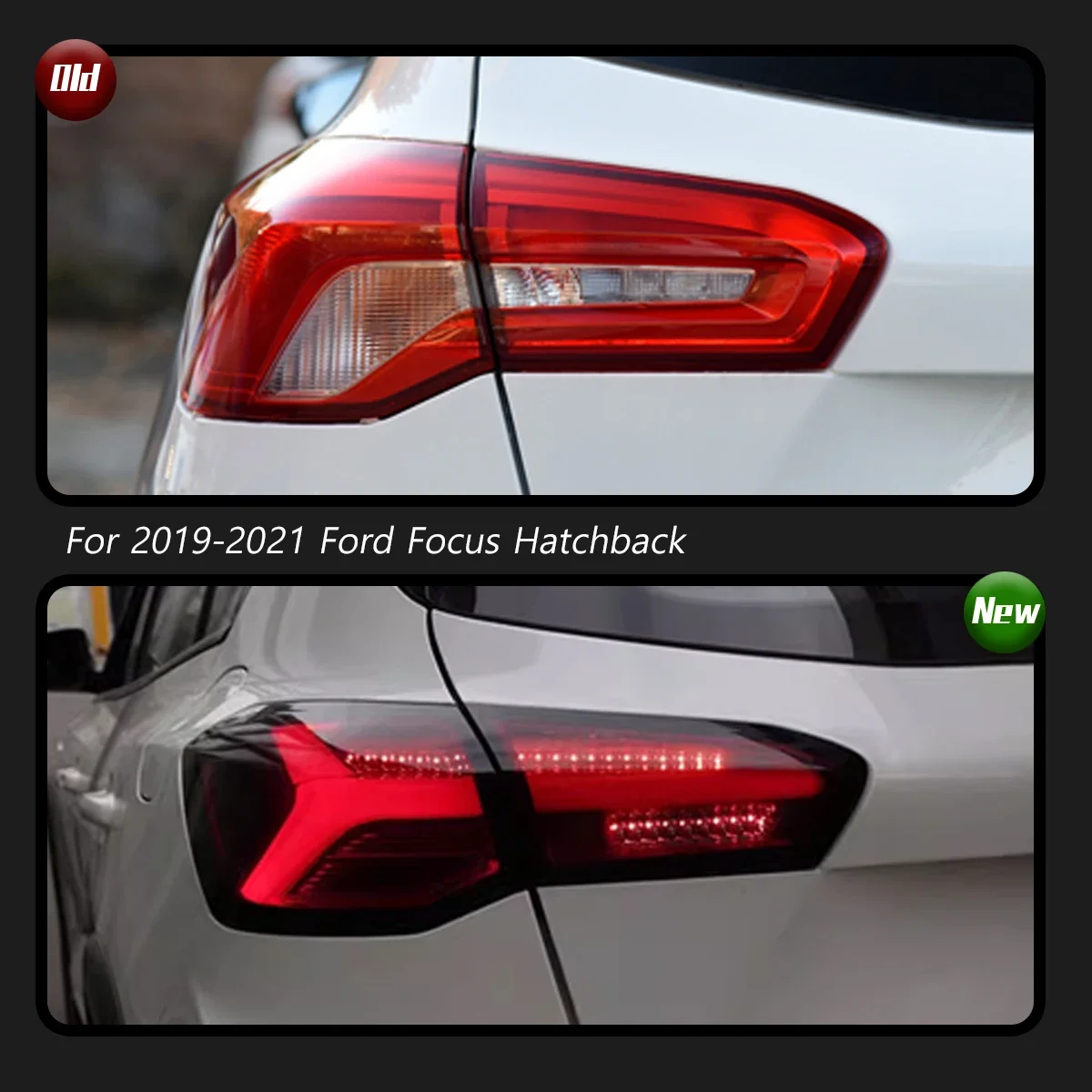 Car Tail Lights For Ford Focus Hatchback 2019-2021 LED Car Tail Lamps Daytime Running Lights Car Accessories