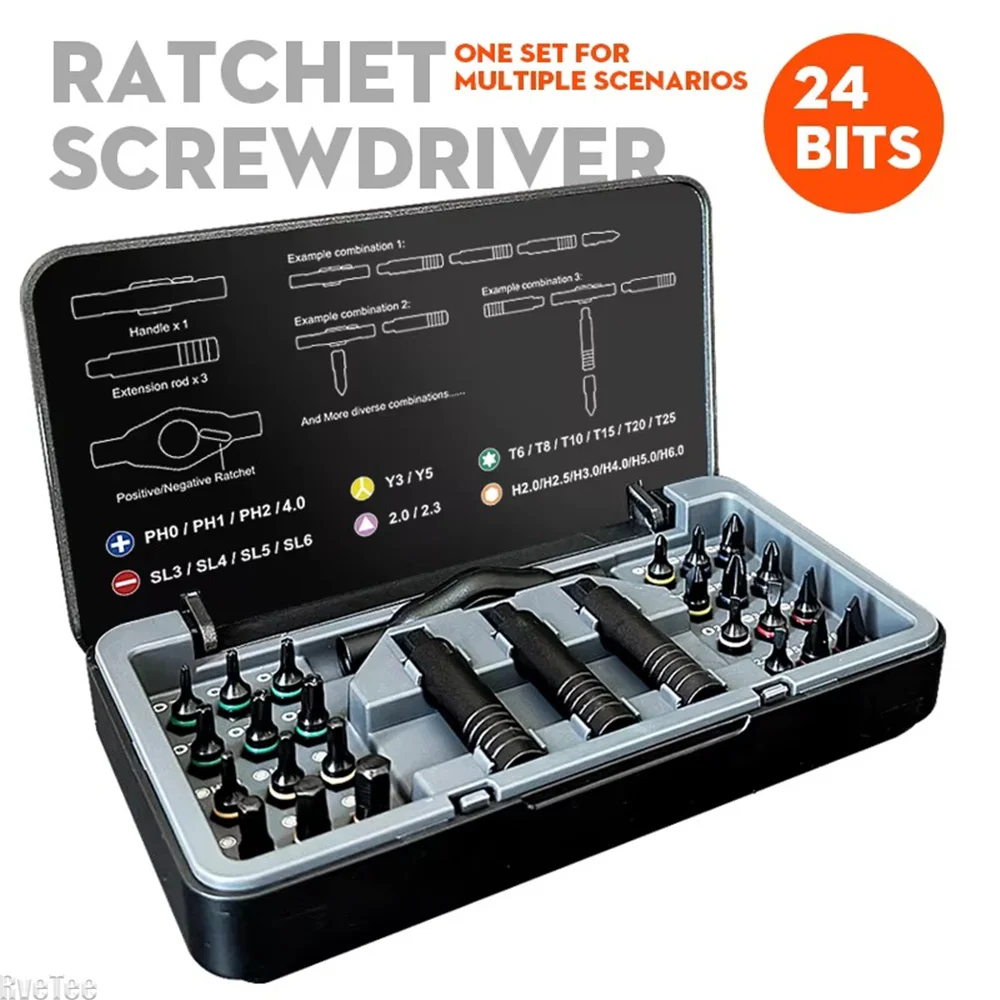 24-in-1-multi-functional-manual-ratchet-screwdriver-set-featuring-a-freely-combinable-aluminum-alloy-ratchet-handle