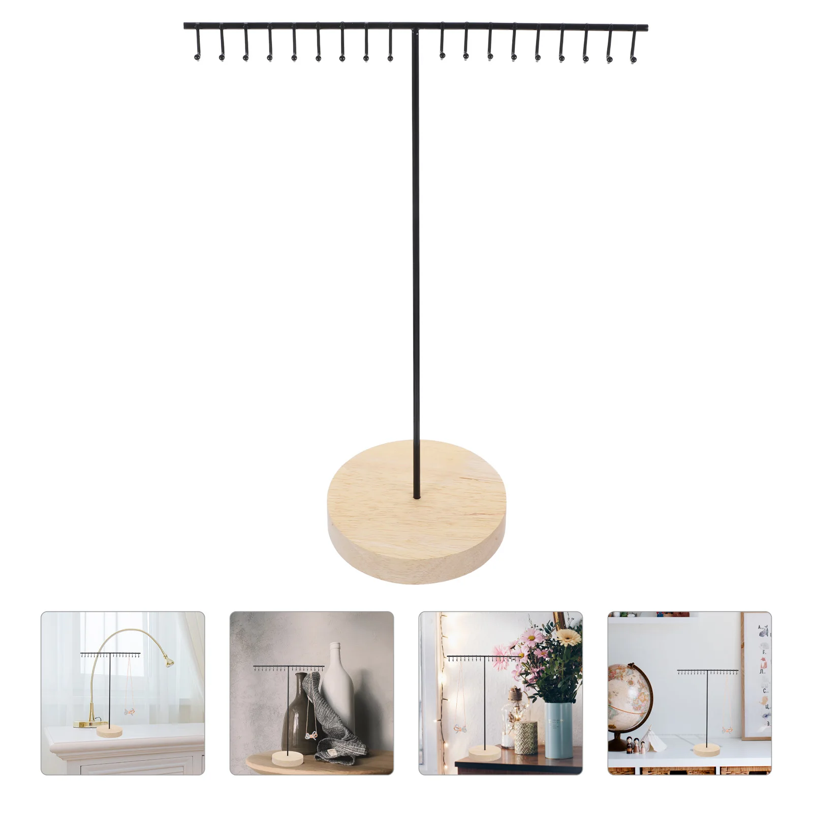 

Iron Display Stand Jewelry Necklace Holder Organizer Necklaces Rack Hanger Bracelet Storage Box
