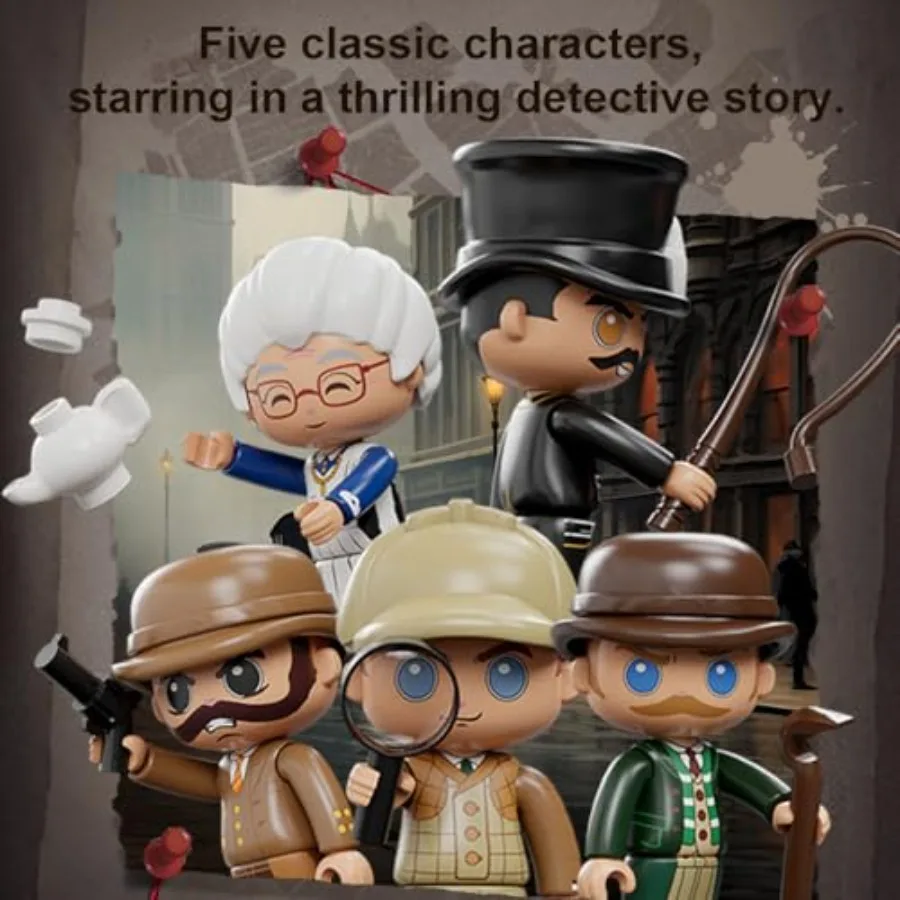 Apartment Adult Building Block Set with 5 Self-Developed Minifigures, Collectible Architecture Modular Kit for Home Decor