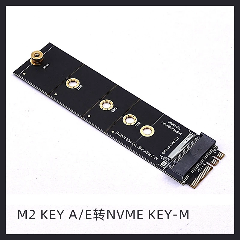 

M.2 A+E KEY Slot To M.2 NVME Adapter Card NGFF To KEY-M Expansion Card NVMe PCI Express SSD Port Expansion Adapter