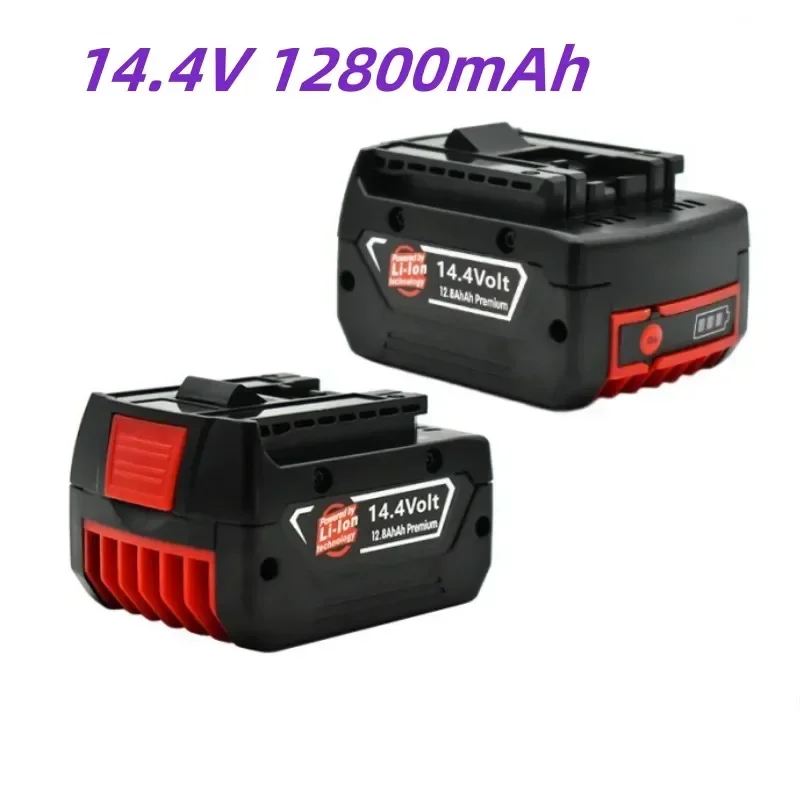 BatterieasteEddie Ion, 14.4V, 12800mAh, batteriepour BOSwivel, perceuse électrique sans fil, tournevis, BAT607, BAT607G, BAT614G