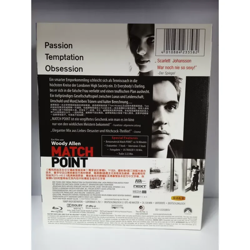 Match Point Blu-ray Disc Full Version High Definition Movie Collection